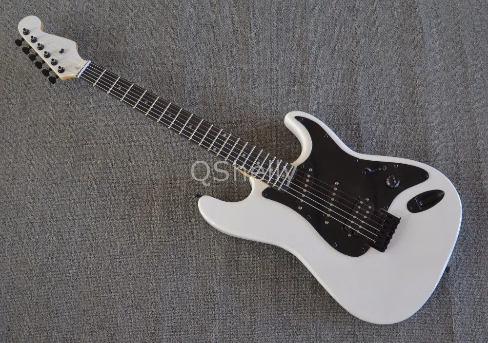 top quality QShelly custom white Charvel San Dimas alder body ebony fingerboard string through slant pickups electric guitar
top quality QShelly custom white Charvel San Dimas alder body ebony fingerboard string through slant pickups electric guitar