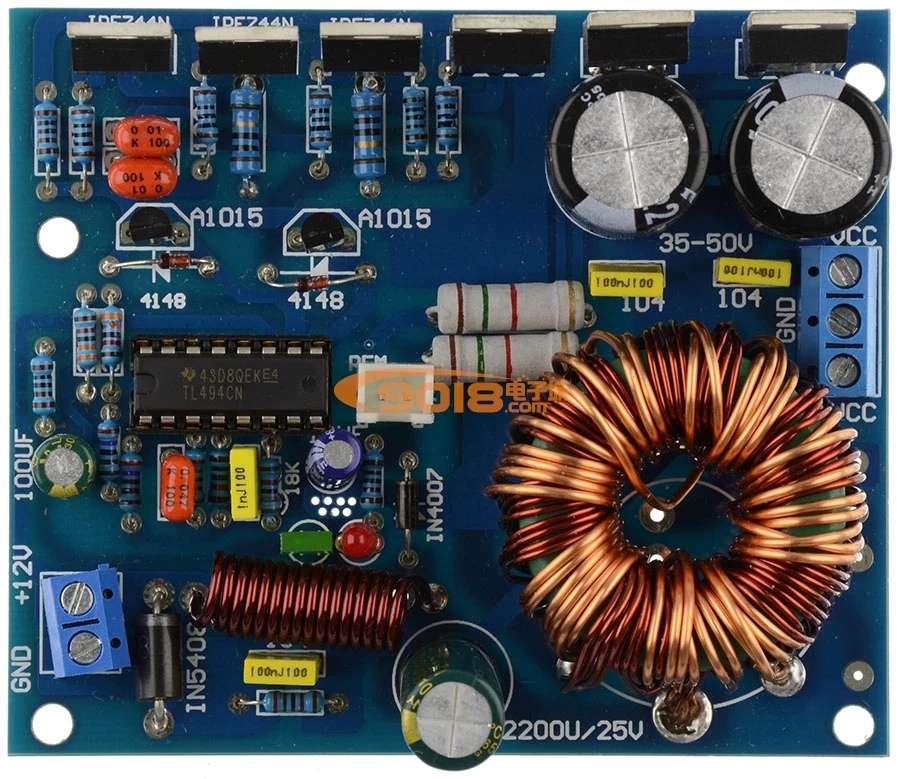 180 W DC Single DC12V to Positive and Negative DC+12~36V Boost Switch for Automotive Power Amplifier
180 W DC Single DC12V to Positive and Negative DC+12~36V Boost Switch for Automotive Power Amplifier