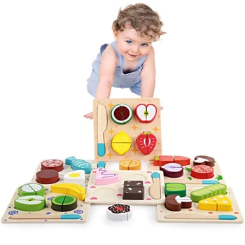 Wooden Kitchen Fruit and Vegetable Combination Cutting Toy Set Children Play & Pretend Simulation Playset
Wooden Kitchen Fruit and Vegetable Combination Cutting Toy Set Children Play & Pretend Simulation Playset