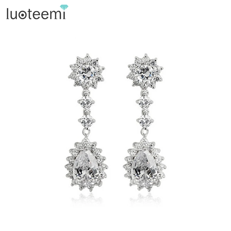 LUOTEEMI Elegant Style Women Clear AAA Cubic Zirconia Dangle Earrings for Sexy Lady Evening Party Dress Luxury Accessories
LUOTEEMI Elegant Style Women Clear AAA Cubic Zirconia Dangle Earrings for Sexy Lady Evening Party Dress Luxury Accessories