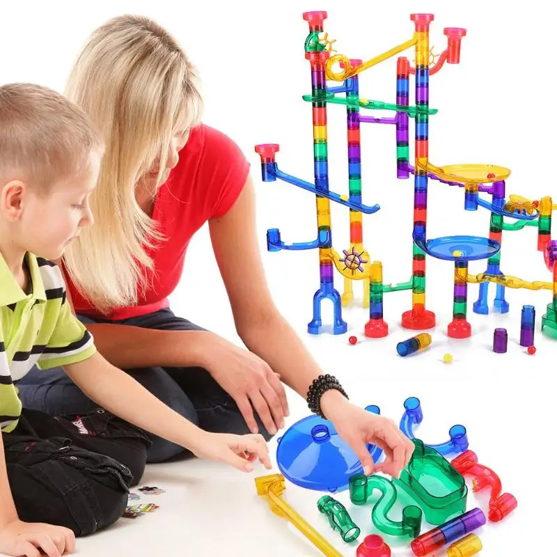 Children 180pcs Plastic Race Maze Track Model Assembly Set Colorful Kids Marble Runs DIY Building Construction Blocks Funny Toys
Children 180pcs Plastic Race Maze Track Model Assembly Set Colorful Kids Marble Runs DIY Building Construction Blocks Funny Toys
