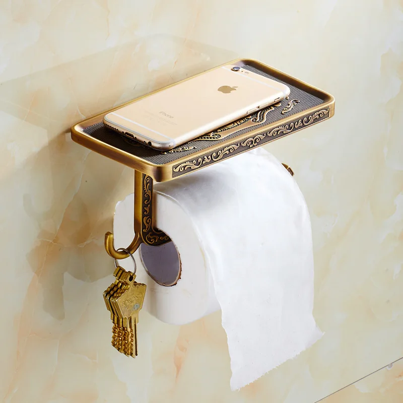 Antique Toilet Paper Holder Multifunctional Mobile Phone Rack Toilet Paper Holder Bronze Roll Holder Carved Bathroom Accessories
Antique Toilet Paper Holder Multifunctional Mobile Phone Rack Toilet Paper Holder Bronze Roll Holder Carved Bathroom Accessories