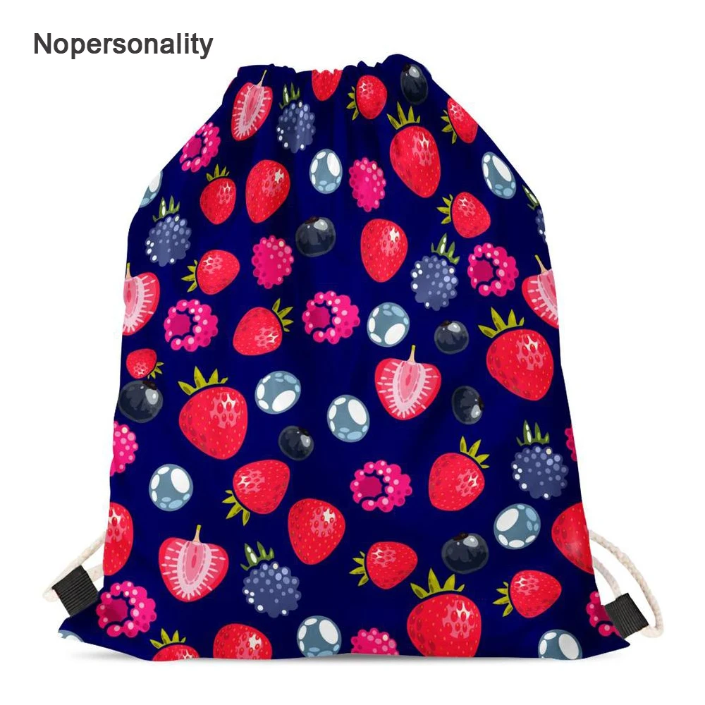 Nopersonality Strawberry Print Women String Drawstring Bag Female Beach Travel Storage Bag Cinch Sack Girls School Backpack
Nopersonality Strawberry Print Women String Drawstring Bag Female Beach Travel Storage Bag Cinch Sack Girls School Backpack