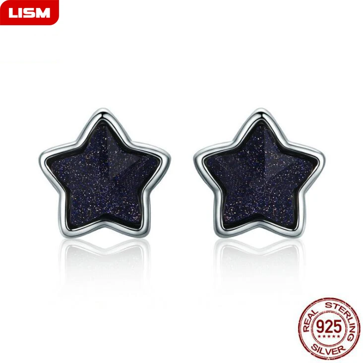 New Earrings Fashion Jewelry 100% 925 Sterling Silver Black Star Shape Stud Earrings Jewelry for Women Girls Gift
New Earrings Fashion Jewelry 100% 925 Sterling Silver Black Star Shape Stud Earrings Jewelry for Women Girls Gift