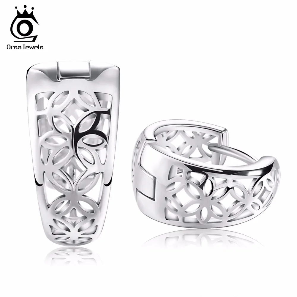 ORSA JEWELS 2019 New Hollow Out Design Fashion Earring Silver Color High Polished Jewelry Earring for Women OE28
ORSA JEWELS 2019 New Hollow Out Design Fashion Earring Silver Color High Polished Jewelry Earring for Women OE28