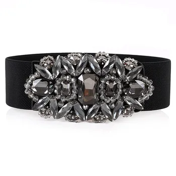 Korean Summer Winter Fashion Women Rhinestone Flower Elastic Wide Waist Belt , Spring Female Woman Dress Coat Luxry Waistband
Korean Summer Winter Fashion Women Rhinestone Flower Elastic Wide Waist Belt , Spring Female Woman Dress Coat Luxry Waistband