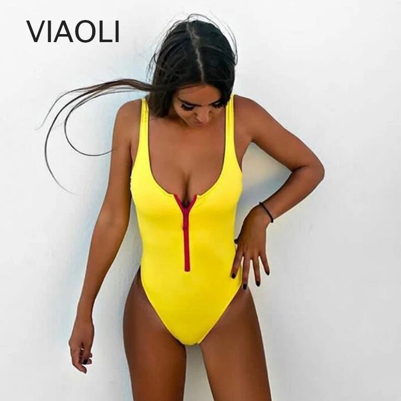 New sexy One Piece Swimsuit with zipper front High Cut Thong swimwear Bathing suit Swimming Beachwear maillot de bain
New sexy One Piece Swimsuit with zipper front High Cut Thong swimwear Bathing suit Swimming Beachwear maillot de bain