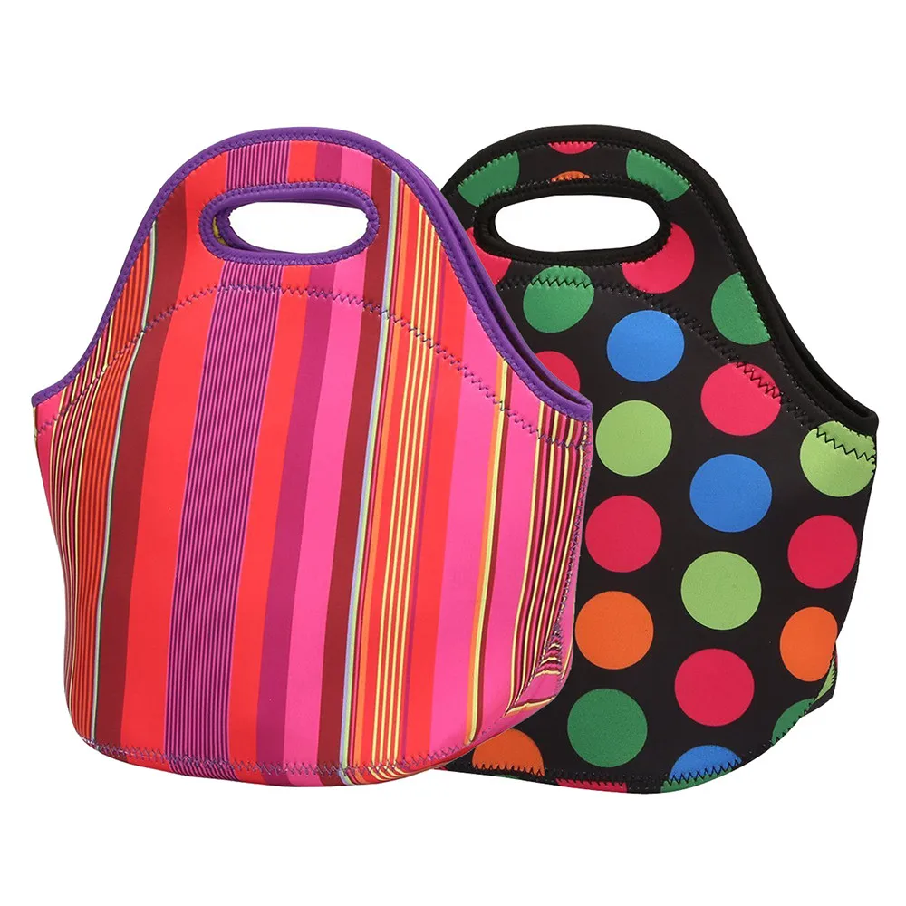 Stripes Lunch Bag Neoprene Insulated Thermal Waterproof Work Picnic Lunch Box Women Kids Simple Style Tote Pouch Printed Dots
Stripes Lunch Bag Neoprene Insulated Thermal Waterproof Work Picnic Lunch Box Women Kids Simple Style Tote Pouch Printed Dots