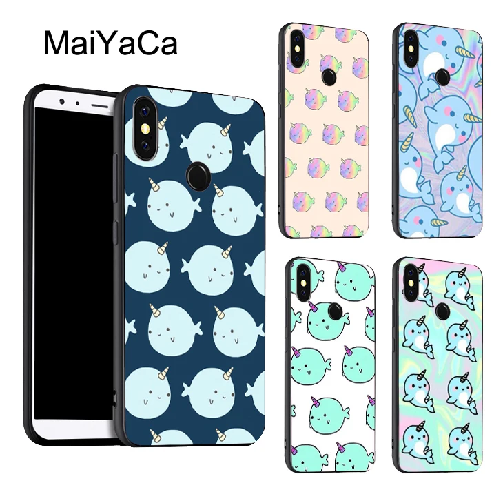Kawaii Narwhal коллаж телефона для POCO X3 F2 Pro Чехол Red mi Note 9 7 8 9S 8T 9A 9C Mi 10 Lite 9T A3|Бамперы| |