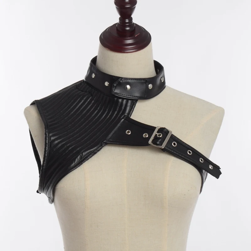 Women Steampunk Corset Vintage Gothic Punk Rock Black Brown Shrug One Shoulder Stand Mini Jacket
Women Steampunk Corset Vintage Gothic Punk Rock Black Brown Shrug One Shoulder Stand Mini Jacket