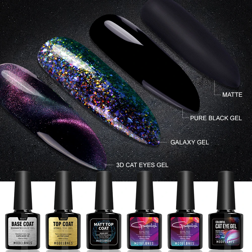 Modelones 7Pcs/Lot UV Nail Gel Polish Set 3D Chameleon Magnetic UV Nail Polish Set Semi Permanent Galaxy Led Nail Varnish Kits
Modelones 7Pcs/Lot UV Nail Gel Polish Set 3D Chameleon Magnetic UV Nail Polish Set Semi Permanent Galaxy Led Nail Varnish Kits