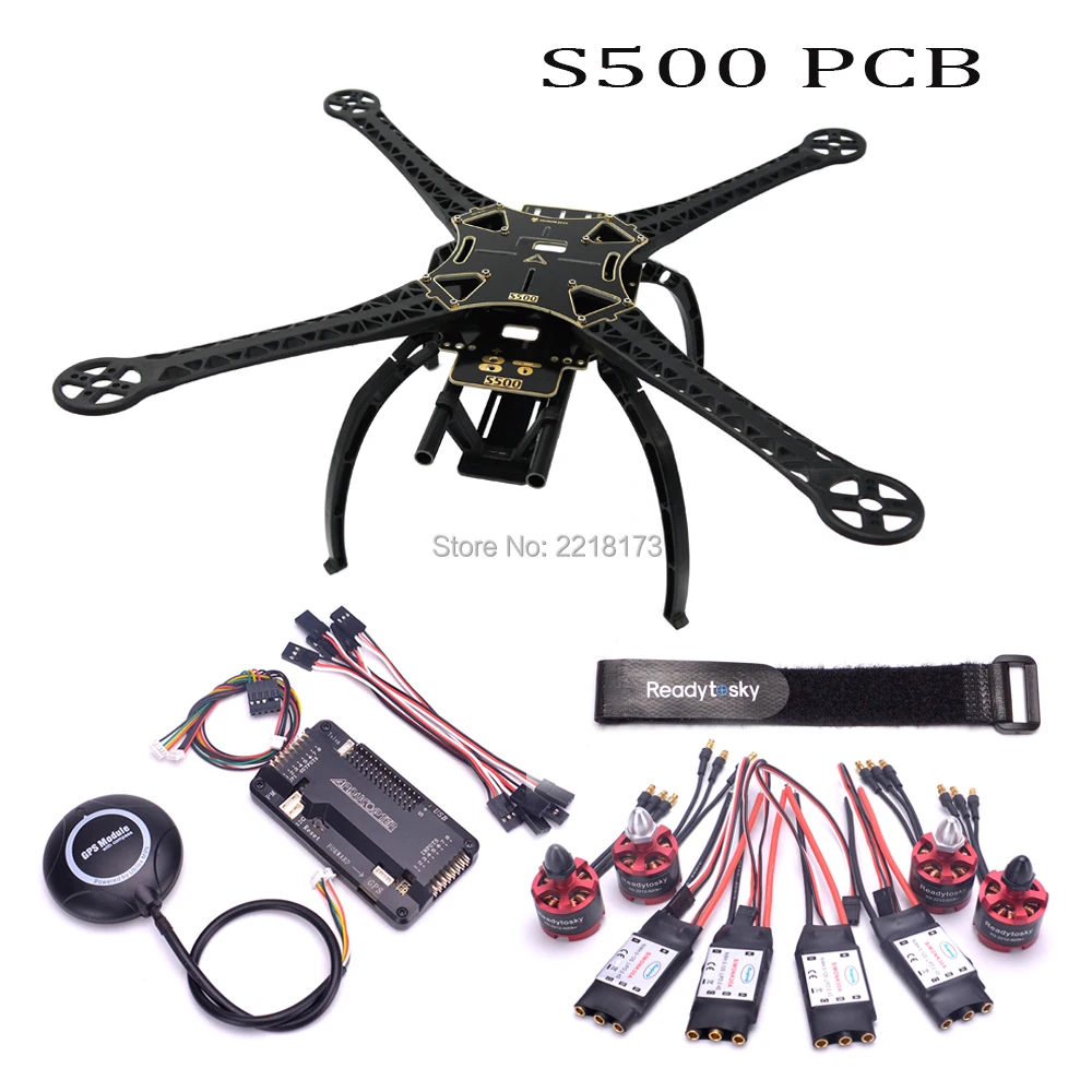 S500 500mm PCB Board frame kit APM2.6 flight controller board M8N GPS 2212 920kv motor 30A simonk ESC For FPV Quadcopter
S500 500mm PCB Board frame kit APM2.6 flight controller board M8N GPS 2212 920kv motor 30A simonk ESC For FPV Quadcopter