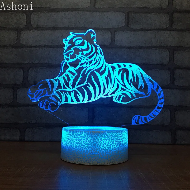 Tiger 3D Table Lamp Baby Touch Control 7 Color Changing Acrylic Night Light USB Decorative Kids Christmas Gifts
Tiger 3D Table Lamp Baby Touch Control 7 Color Changing Acrylic Night Light USB Decorative Kids Christmas Gifts
