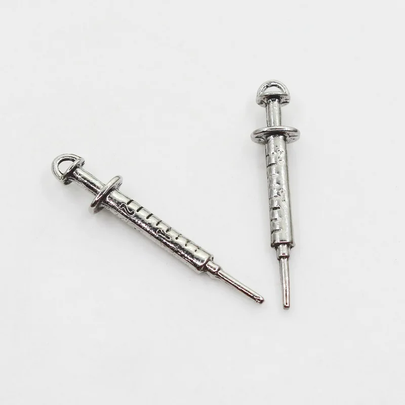 New Injection Syringe 20pcs/lot Medical Clinical Dangle Charms Lobster Clasp DIY Jewelry Accessory Hanging Charms for Bracelets
New Injection Syringe 20pcs/lot Medical Clinical Dangle Charms Lobster Clasp DIY Jewelry Accessory Hanging Charms for Bracelets