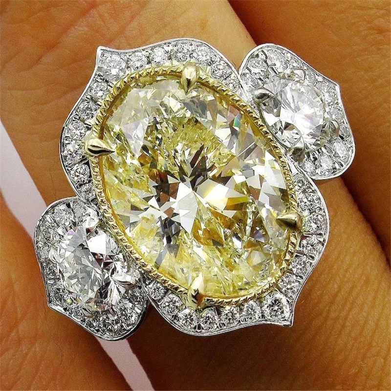 Large Yellow Stone Rings for Women Luxury Jewelry White Crystal Engagement Ring Ladies Accessories Ring Anillos Mujer F3M032
Large Yellow Stone Rings for Women Luxury Jewelry White Crystal Engagement Ring Ladies Accessories Ring Anillos Mujer F3M032