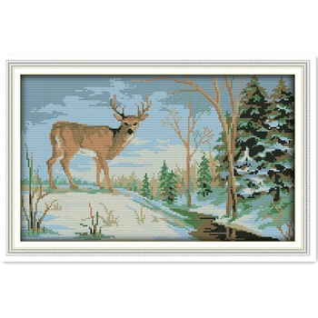 The Deer In The Forest DMC Cross Stitch DIY Needlework Counted Cross Stitch Kit for Embroidery Cross Home Decor Crafts DIY Craft
The Deer In The Forest DMC Cross Stitch DIY Needlework Counted Cross Stitch Kit for Embroidery Cross Home Decor Crafts DIY Craft