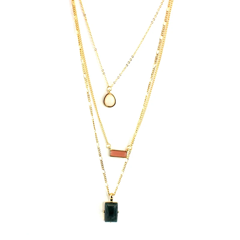 MELIHE Waterdrop Square Stone Multilayer Necklaces Pendants For Women Long Gold Chain Pendant Necklace Jewelry Bijoux SNE160085
MELIHE Waterdrop Square Stone Multilayer Necklaces Pendants For Women Long Gold Chain Pendant Necklace Jewelry Bijoux SNE160085