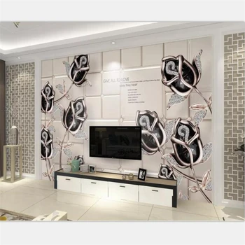 beibehang Custom wallpaper home decor living room bedroom mural 3D crystal diamond tulip daffodil jewelry mural TV background
beibehang Custom wallpaper home decor living room bedroom mural 3D crystal diamond tulip daffodil jewelry mural TV background