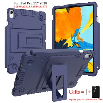 Silicone Stand Case For ipad pro 11 2018 A1934 A1980 A2013 A1979 Tablet Cover Protective Shell For ipad pro 11 Case + Films
Silicone Stand Case For ipad pro 11 2018 A1934 A1980 A2013 A1979 Tablet Cover Protective Shell For ipad pro 11 Case + Films