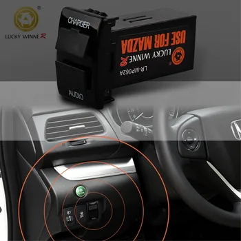 Dual USB Charger Audio Port Interface for Mazda Cars Blank Switch Hole Accessary 2.4A For Mobile phone quick charging
Dual USB Charger Audio Port Interface for Mazda Cars Blank Switch Hole Accessary 2.4A For Mobile phone quick charging