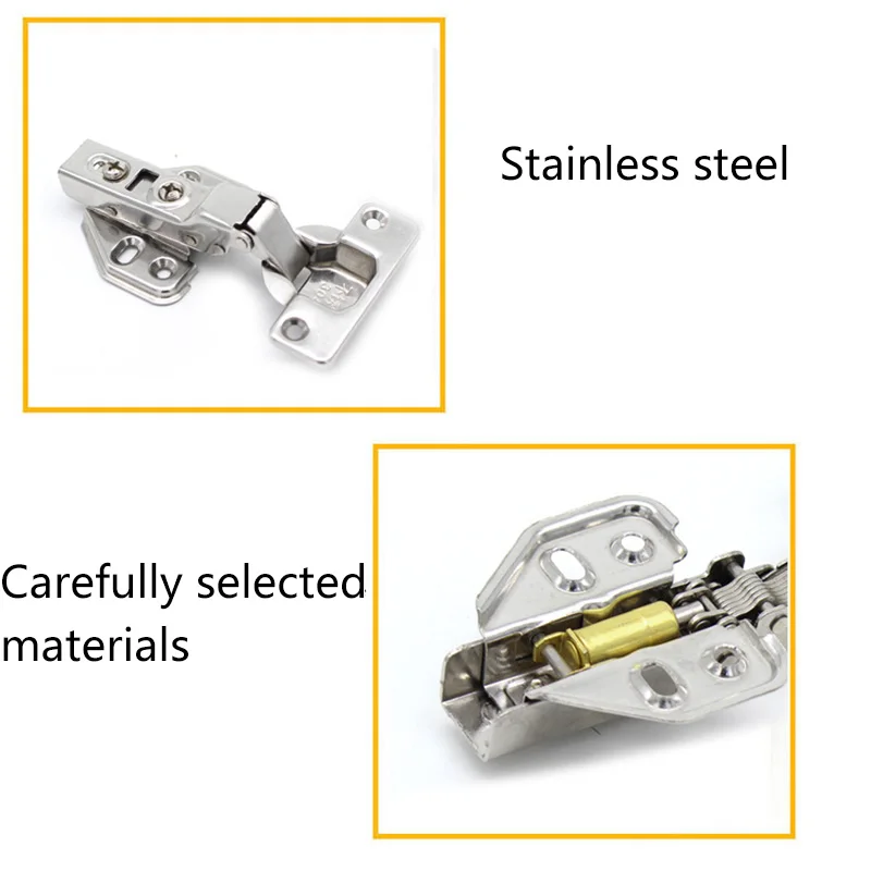 4 Pcs Stainless Steel Soft Slow Close Cabinet Door Hinges Hydraulic Hinges Damper Buffer MJJ88
4 Pcs Stainless Steel Soft Slow Close Cabinet Door Hinges Hydraulic Hinges Damper Buffer MJJ88