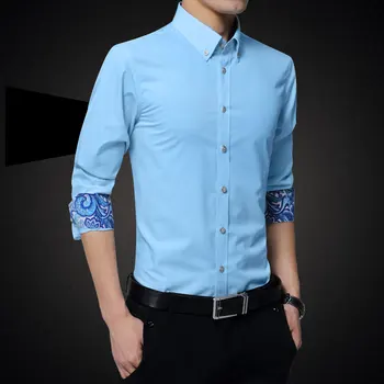 New hot autumn fashion Slim long-sleeved lapel single-breasted men's shirt men's business casual official solid color shirt
New hot autumn fashion Slim long-sleeved lapel single-breasted men's shirt men's business casual official solid color shirt