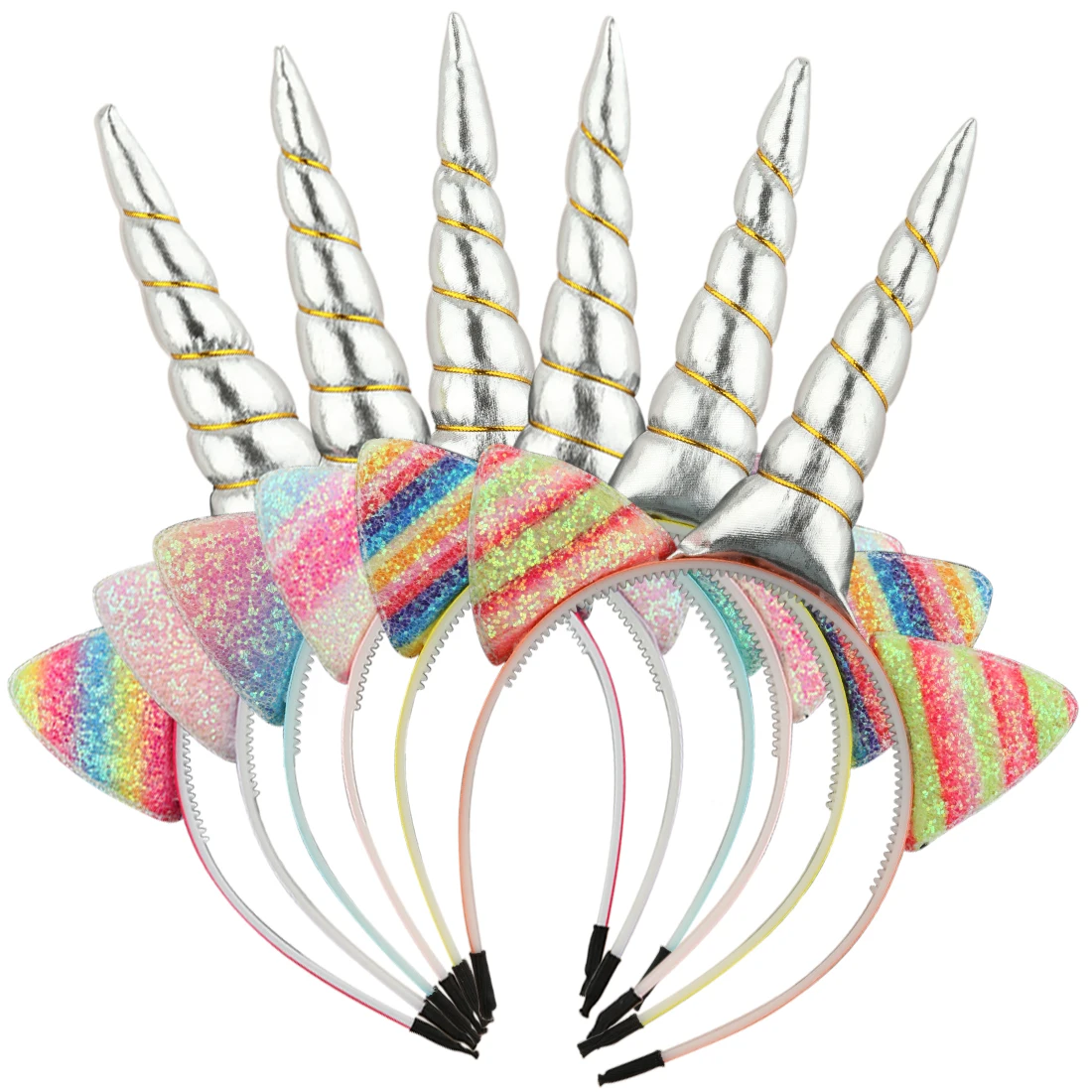 6pcs/set Party Hairbands Girls Unicorn Hairband Sweet Cat Ears Children Headbands Silver Horn Rainbow Design Kids Head Wear
6pcs/set Party Hairbands Girls Unicorn Hairband Sweet Cat Ears Children Headbands Silver Horn Rainbow Design Kids Head Wear