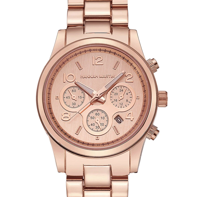 Hannah Martin Classic Women Rose Gold Top Business Fashion Casual Waterproof Watches Quartz Calendar Wristwatch
Hannah Martin Classic Women Rose Gold Top Business Fashion Casual Waterproof Watches Quartz Calendar Wristwatch