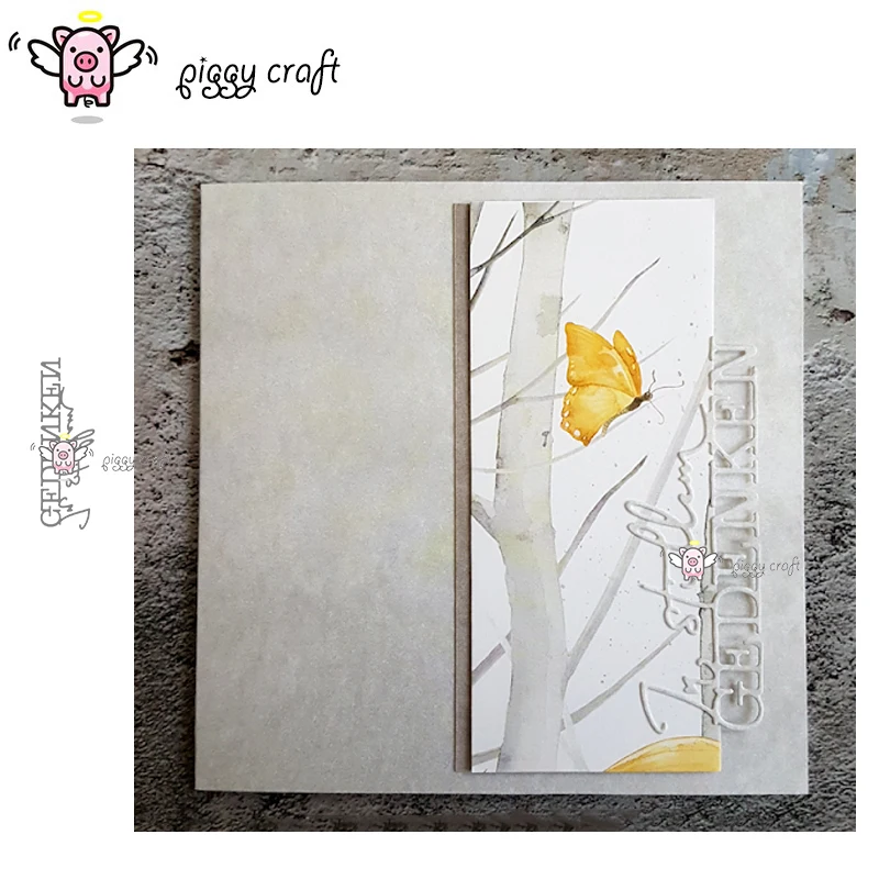 Piggy Craft metal cutting dies cut die mold Remember in silent letter Scrapbook paper craft knife mould blade punch stencils die
Piggy Craft metal cutting dies cut die mold Remember in silent letter Scrapbook paper craft knife mould blade punch stencils die