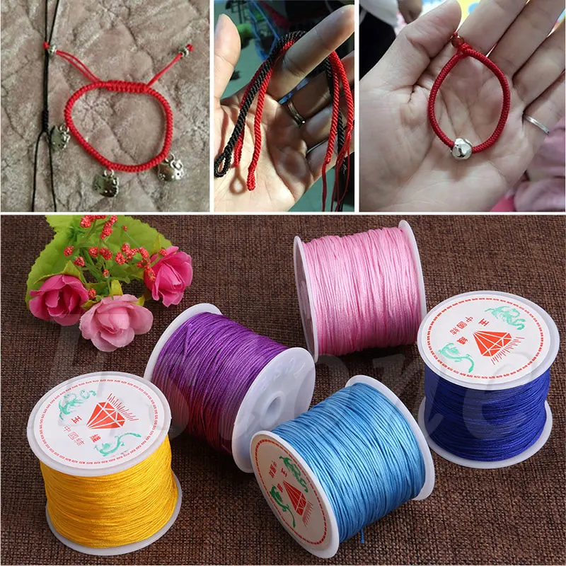 Nice Gifts 1Roll 45M x 0.8mm Nylon Chinese Knot String for Macrame Bracelet 17 Colors Braided Cord Thread String
Nice Gifts 1Roll 45M x 0.8mm Nylon Chinese Knot String for Macrame Bracelet 17 Colors Braided Cord Thread String