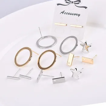 Korean minimalist copper jewelry accessories Earrings earpins green electroplating ear ear clip DIY Handmade package
Korean minimalist copper jewelry accessories Earrings earpins green electroplating ear ear clip DIY Handmade package