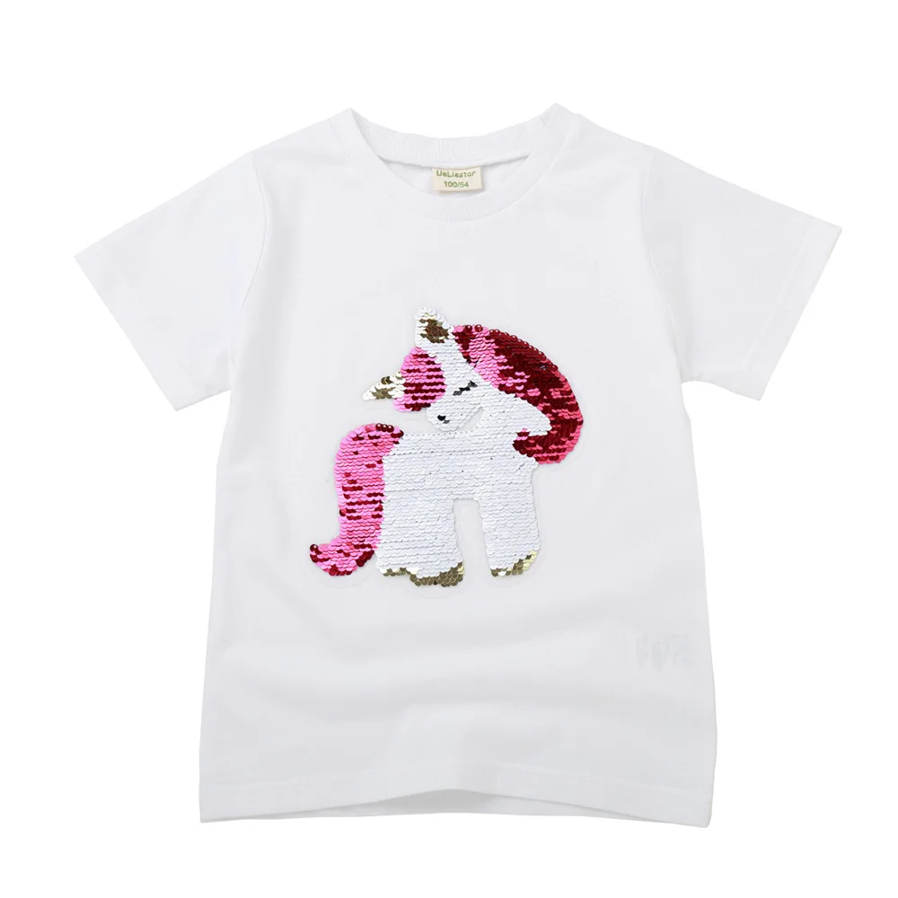 Baby Girls T Shirt Sequin Color Change Face Magic Discoloration Summer 2019 Top Kids T Shirt Girls Tops Children 2 6 8years
Baby Girls T Shirt Sequin Color Change Face Magic Discoloration Summer 2019 Top Kids T Shirt Girls Tops Children 2 6 8years
