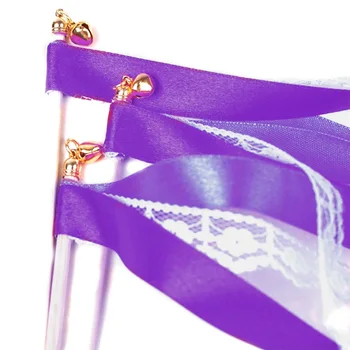 10pcs Lace Ribbon with Bells Stream Sticks Wands For Birthday Wedding Party Gift Decoration Supply
10pcs Lace Ribbon with Bells Stream Sticks Wands For Birthday Wedding Party Gift Decoration Supply