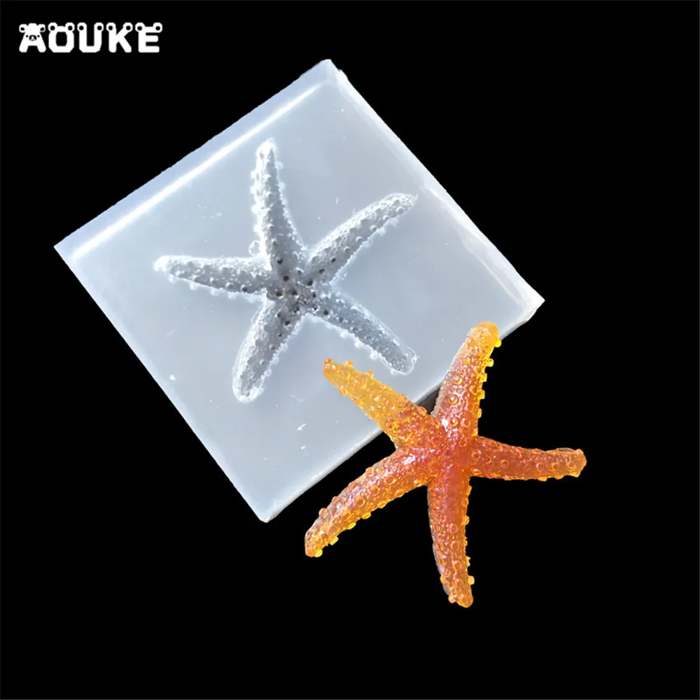 3D Starfish Shape Phone Case Decoration Tools Cake Silicone Mould Necklace Pendant Translucent Molds Crystal Drops Jewelry Molds
3D Starfish Shape Phone Case Decoration Tools Cake Silicone Mould Necklace Pendant Translucent Molds Crystal Drops Jewelry Molds
