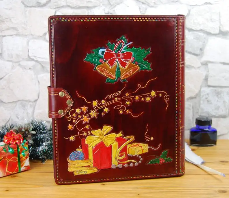 Christmas Gift Book Naughty or Nice Leather Journal Notebook Santa Book Handmade Book TiVergy Leather Book
Christmas Gift Book Naughty or Nice Leather Journal Notebook Santa Book Handmade Book TiVergy Leather Book
