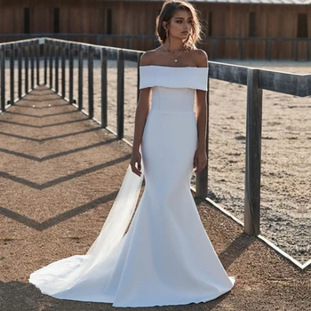 Simple Cheap Wedding Dress Spandex Satin Sheath Pure Bridal Gown robe de mariee vestidos de casamento vestido de noiva 2019
Simple Cheap Wedding Dress Spandex Satin Sheath Pure Bridal Gown robe de mariee vestidos de casamento vestido de noiva 2019