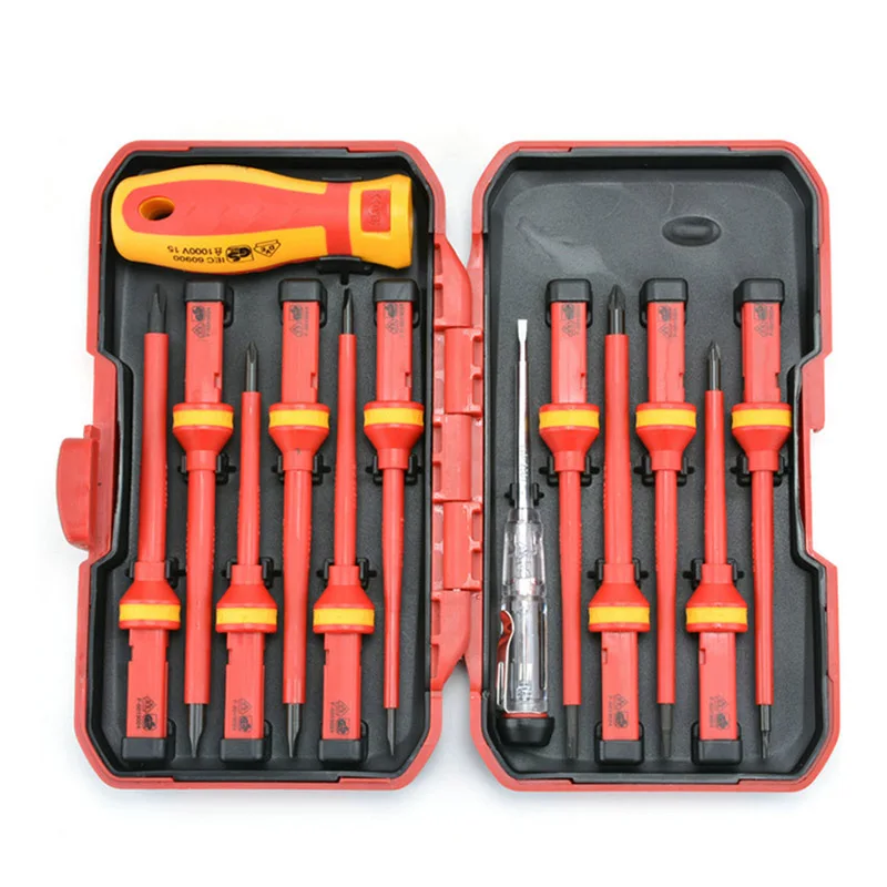 Newly 13Pcs/set Electricians Insulated Electrical Hand Screwdriver Kit for 1000V Power DAG-ship Free Shipping
Newly 13Pcs/set Electricians Insulated Electrical Hand Screwdriver Kit for 1000V Power DAG-ship Free Shipping