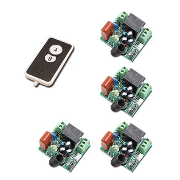 Free Shipping Mini Size 220V 1CH 315/433Mhz Radio RF Wireless Remote Control Switch System 4 Receiver& Transmitter Learning Code
Free Shipping Mini Size 220V 1CH 315/433Mhz Radio RF Wireless Remote Control Switch System 4 Receiver& Transmitter Learning Code