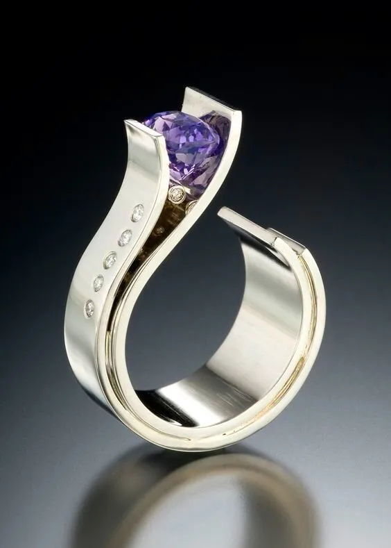 Cute Male Female Small Purple Stone Ring Luxury Silver Color Wedding Rings Promise Engagement Rings For Men And Women
Cute Male Female Small Purple Stone Ring Luxury Silver Color Wedding Rings Promise Engagement Rings For Men And Women