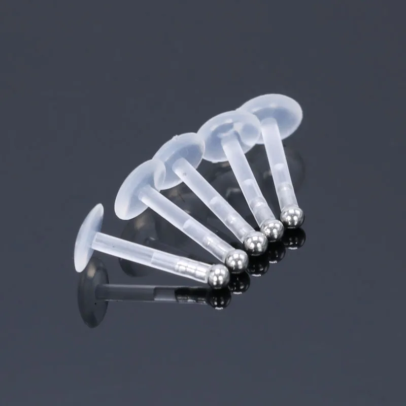 5x fashion labret piercing lip bar 16G stainless steel UV plastic anti-allergic insert thread body pircing jewelry multi-use
5x fashion labret piercing lip bar 16G stainless steel UV plastic anti-allergic insert thread body pircing jewelry multi-use