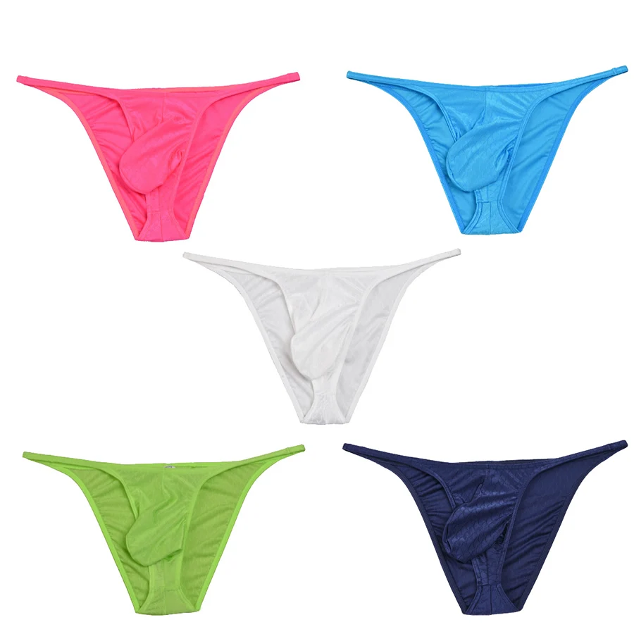 

Enhanced Bluge Pouch Fish Scale Pattern Fashion Men's Bikini Briefs Shorts Men Sexy Underwear Male Underpants New Calzoncillos