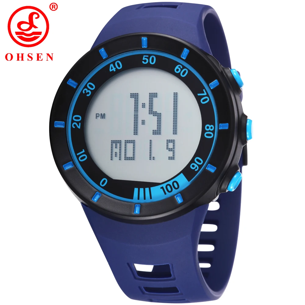 OHSEN Digital LED Military Watch Mens Multifunction Sports Watches Rubber Wristwatch 50M Waterproof 6colors Relogio Masculino
OHSEN Digital LED Military Watch Mens Multifunction Sports Watches Rubber Wristwatch 50M Waterproof 6colors Relogio Masculino
