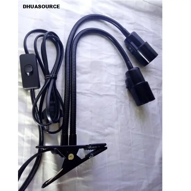 Double head lamp clamp 360 degrees lamp clip light lamp holder Universal clamp with three switch
Double head lamp clamp 360 degrees lamp clip light lamp holder Universal clamp with three switch