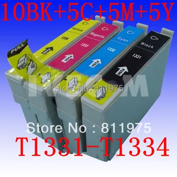 25 pcs Free shipping FOR Epson T1331 T1332 T1333 T1334 compatible ink cartridge For EPSON Stylus N11 NX125 NX420 TX420W Printer
25 pcs Free shipping FOR Epson T1331 T1332 T1333 T1334 compatible ink cartridge For EPSON Stylus N11 NX125 NX420 TX420W Printer