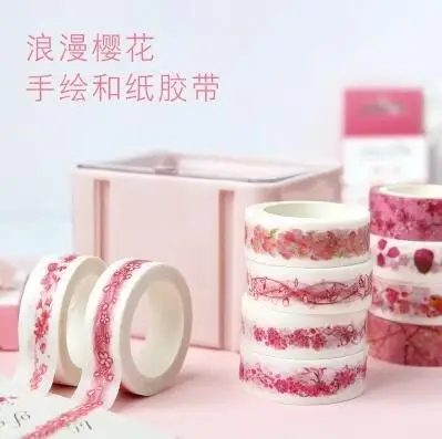 Original Romantic Cherry Blossom Masking Washi Tape Hand-painted Flowers DIY Album Decoration Shredded Adhesive Tape Stickers
Original Romantic Cherry Blossom Masking Washi Tape Hand-painted Flowers DIY Album Decoration Shredded Adhesive Tape Stickers