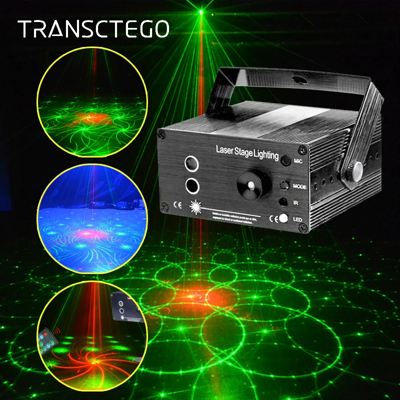 Led Disco Light Laser Party Lights DJ Stage Lighting Lamp RG 48 Patterns Sound Active Strobe Laser Projector Soundlights Lumiere
Led Disco Light Laser Party Lights DJ Stage Lighting Lamp RG 48 Patterns Sound Active Strobe Laser Projector Soundlights Lumiere