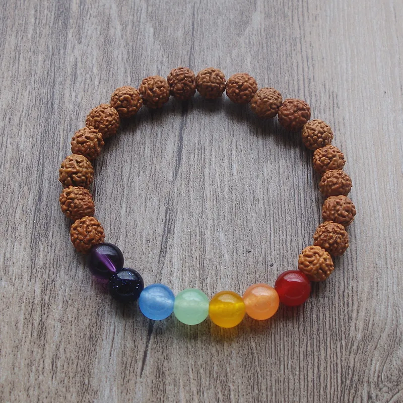Nepal Rudraksha Bodhi Buddha Wooden Beads 7 Chakra Bracelet Handmade Women Men Yoga Healing Reiki Mala Bracelet Bijoux Chakra
Nepal Rudraksha Bodhi Buddha Wooden Beads 7 Chakra Bracelet Handmade Women Men Yoga Healing Reiki Mala Bracelet Bijoux Chakra
