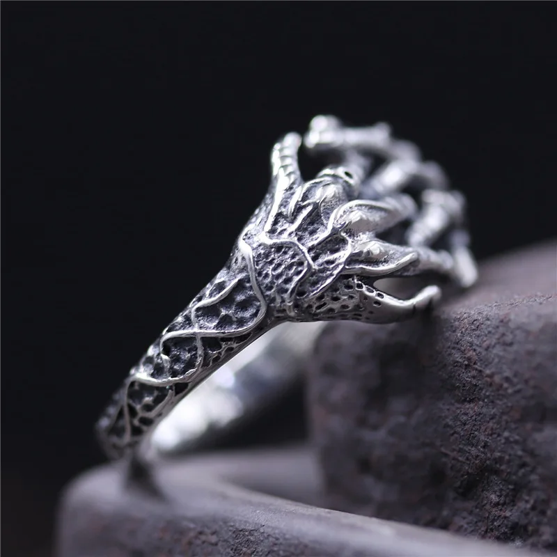 NOT FAKE 925 Sterling Silver Handmade Simplistic Scarey Cool Skull Rings THAI Vintage Gift Men Exaggerated Jewelry
NOT FAKE 925 Sterling Silver Handmade Simplistic Scarey Cool Skull Rings THAI Vintage Gift Men Exaggerated Jewelry