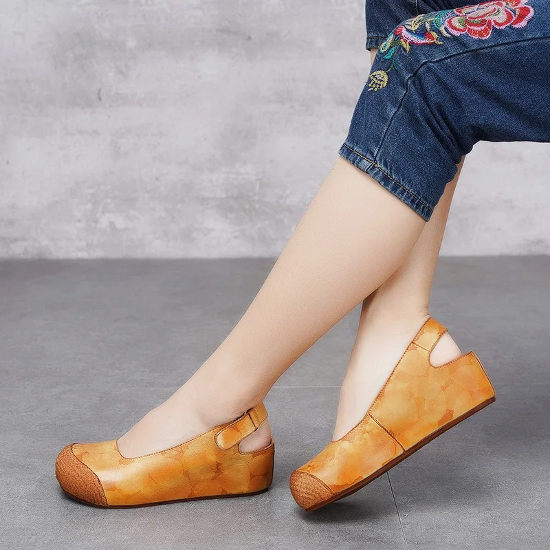 Women Leather Sandals High Heels Wedge Shoes 2019 Summer Shoes Ladies Retro Sandals Handmade leather Women Sandals
Women Leather Sandals High Heels Wedge Shoes 2019 Summer Shoes Ladies Retro Sandals Handmade leather Women Sandals