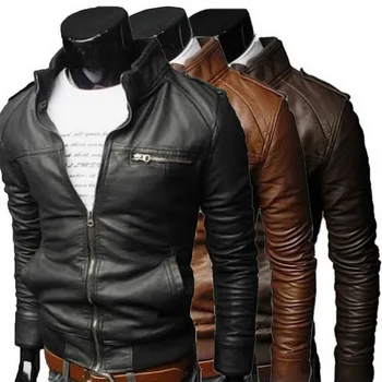 Men Cool bomber Jackets men jacket winter Collar Slim Fit Motorcycle Leather Jacket Coat Outwear streetwear
Men Cool bomber Jackets men jacket winter Collar Slim Fit Motorcycle Leather Jacket Coat Outwear streetwear